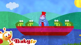 1 2 3 4  Green Frogs on a Red Boat 🐸​  Counting for Kids BabyTV [upl. by Mayyahk]