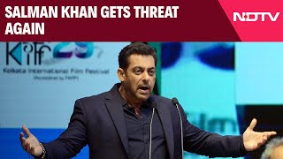 Salman Khan News  Salman Khan Gets Threat Again Over Song Naming Gangster Lawrence Bishnoi [upl. by Angelle]