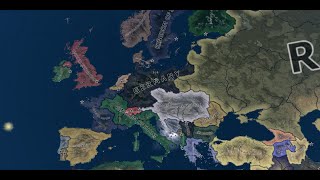 Schleichers unification of Germany  HOI4 Gates of Versailles Timelapse [upl. by Aicre]