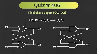 SR Latch Solved Problem Digital Electronics  Quiz  406 [upl. by Zetnauq]