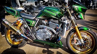 Kawasaki ZRX1200 DAEG Custom Machine Wheelie Swingarm [upl. by Nitniuq]