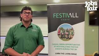 Festivall Staff at the Leicester Jobs Fair on Wednesday 11th October 2023 [upl. by Bovill]