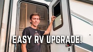 How To Install an RV Door Thin Shade Window [upl. by Coonan843]