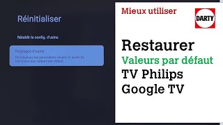 Restaurer les valeurs par défaut dun téléviseur Philips Google TV [upl. by Elburt]