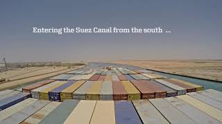 Suez Canal transit  Time lapse [upl. by Karine]