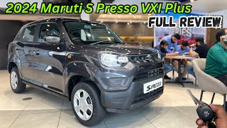 2024 Maruti Suzuki S Presso VXI Plus Full Detailed Review 😍 Price amp Features 🔥 Best In Minu SUV [upl. by Sayers428]