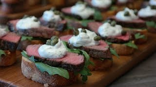 Smiths Filet Mignon Appetizer with Creamy Horseradish Sauce [upl. by Eive877]