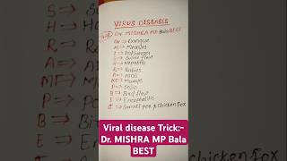 Viral diseases trick Bacteria ssc gktrick funny yt shorts viral [upl. by Nielsen]