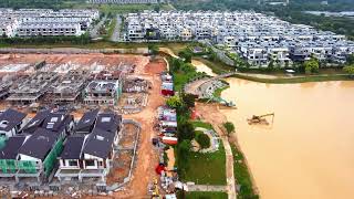 Part 22  Bywater Homes Setia Alam Progress 1 March 2022 640pm djimini2 dji [upl. by Becket]