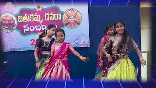 ST PETERS SCHOOLchengicherlabathukamma dance [upl. by Enoyrt]