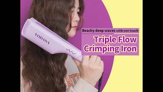 Triple Flow Crimping Iron Hair Tutorial [upl. by Tarra]