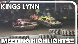 2L Saloon Stock Cars  Meeting Highlights Kings Lynn  18323 [upl. by Marwin]