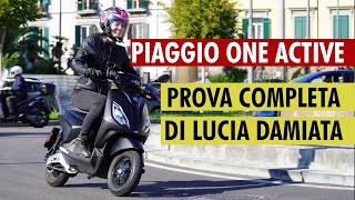 Test PIAGGIO ONE ACTIVE scooter elettrico [upl. by Burnley]