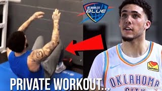 First Look At LiAngelo Ball PRIVATE WORKOUT With The OKC City Blue [upl. by Sisak]