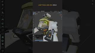 AR3DTips  Blender Loop Tools AddOn Circle [upl. by Atinhoj257]