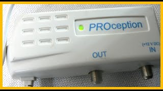 PROception F Type Masthead Amplifier Booster Power Supply 1 Way PROPSU11F Working [upl. by Aloel]