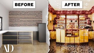 3 Interior Designers Transform the Same Cozy NYC Café  Space Savers  Architectural Digest [upl. by Pliner]