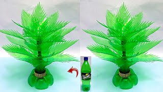 Plastic bottle Vase Craft DIY Tree from Waste bottleSprite ki bottle se Guldasta banane ka Tarika [upl. by Durward]