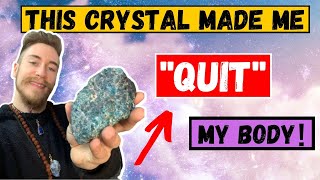 Apatite crystal benefits  “it made me quit my body”💎👻 [upl. by Atteloiv]