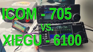 Xiegu 6100 vs Icom705 [upl. by Nedle810]