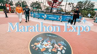 Full Overview of the 2024 Disney Marathon Weekend Expo  Merch Haul Bib Pickup and Crowd Level [upl. by Noisla]