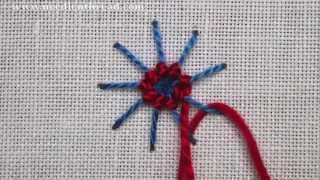 Ribbed Spider Web Stitch [upl. by Nunnery]