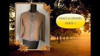 MAGLIA FACILE  TUTORIAL GIACCA CHANEL PASSO PASSO prima parte [upl. by Doralynn104]