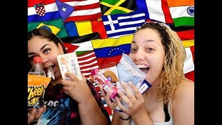 Americans Try Extreme Snacks Around The World  Perkyy and Honeeybee [upl. by Cassondra]