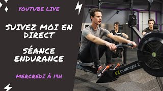 Rameur entrainement endurance en DIRECT avec William Laine [upl. by Noj]