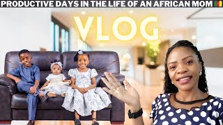 PRODUCTIVE days in the life of an African working MOM of 3  Douala Cameroon 🇨🇲 [upl. by Longmire]