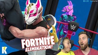 Fortnite Elimination Chamber Match in WWE 2k19 WITH LLAMA KCity GAMING [upl. by Emoreg624]