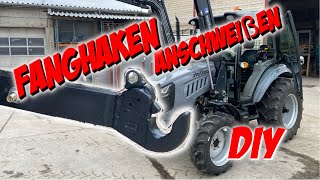 Fanghaken KAT2 an Unterlenker anschweißen  Chinatrecker FoTrak 504  Trecker DIY  SelbstampStändig [upl. by Ahseka594]