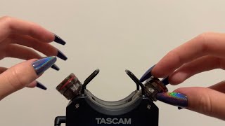 ASMR Soft Ear to Ear Tascam Mic Tapping and Scratching with Nails 45 min [upl. by Shum]