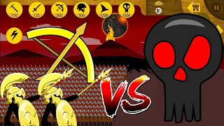 BLACK NOOB SPEARTON VS GOLDEN AMY NO UPGRADE VS ZOMBIE BOSS MAX  HACK STICK WAR LEGACY [upl. by Eliath302]