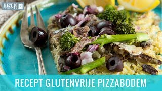 Recept Glutenvrije Pizzabodem Met Bloemkool [upl. by Nitsrek]