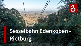 Seilbahnnostalgie  Die Rietburgbahn in Edenkoben [upl. by Yllah]