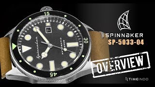 PRODUCT OVERVIEW Spinnaker Cahill 43mm SP503304 Vintage Stainless Steel [upl. by Crudden]