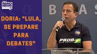 Doria discursa após vitória em prévias quotLula se prepare para debatesquot [upl. by Ibrek]