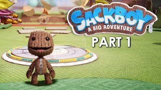 SACKBOY A BIG ADVENTURE Gameplay Walkthrough Part 1 PlayStation 5 4K 60fps [upl. by Nuzzi]