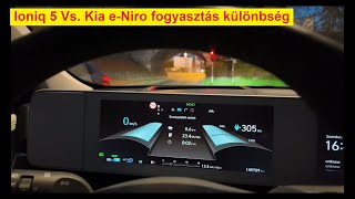 Niro vs Ioniq5⚡ fogyasztás⛽ teszt 🤪 [upl. by Asirak542]