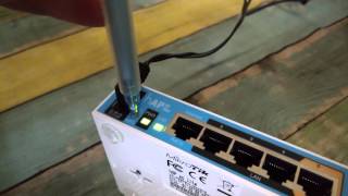 How to reset a MikroTik hAP ac lite [upl. by Halet]