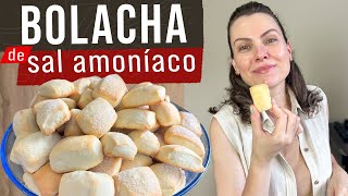 BOLACHA CASEIRA DE SAL AMONÍACO  RENDE MUITO  RECEITA FÁCIL E BARATA [upl. by Eninnaej461]