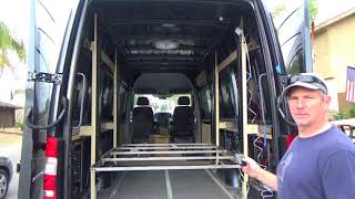 Mercedes Sprinter RV Conversion  Happijac Bed Lift Test [upl. by Theron669]