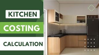 Modular kitchen best material price 2023 cost calculation for Modular kitchen [upl. by Stedmann]