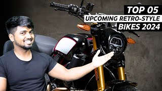 TOP 05 Upcoming RetroStyle️‍🔥Bikes India 2024  Upcoming Retro Bikes  Upcoming Bikes In India 2024 [upl. by Mikel13]