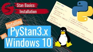 Installing PyStan3x on Windows 10 using WSL2 [upl. by Ginsberg]