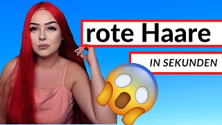 rote Haare oder amazon Perücke🔥  Ich teste rote 💕 40€ K´RYSSMA Perücke [upl. by Finn]