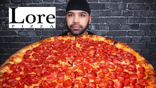 ASMR NO TALKING 24quot PEPPERONI amp CHEESE PIZZA MUKBANG [upl. by Aisatnaf]