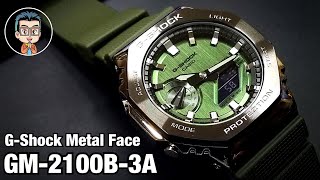 ความแข็งแกร่ง ที่มาพร้อมประกายแวววาว หรูหรา รุ่นใหม่ปี2021 Casio GShock Metal face GM2100 [upl. by Ahsikyt23]