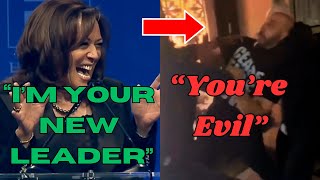 Kamala Harris Gets DISRUPTED By Protesters During Speech [upl. by Raimundo]